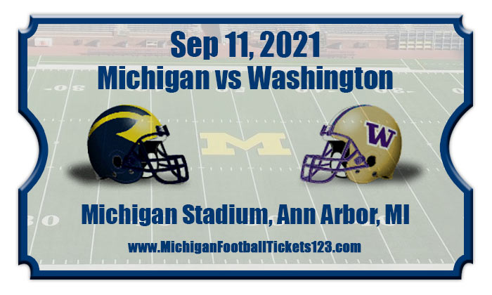 Michigan Wolverines Vs Washington Huskies Football Tickets 091121